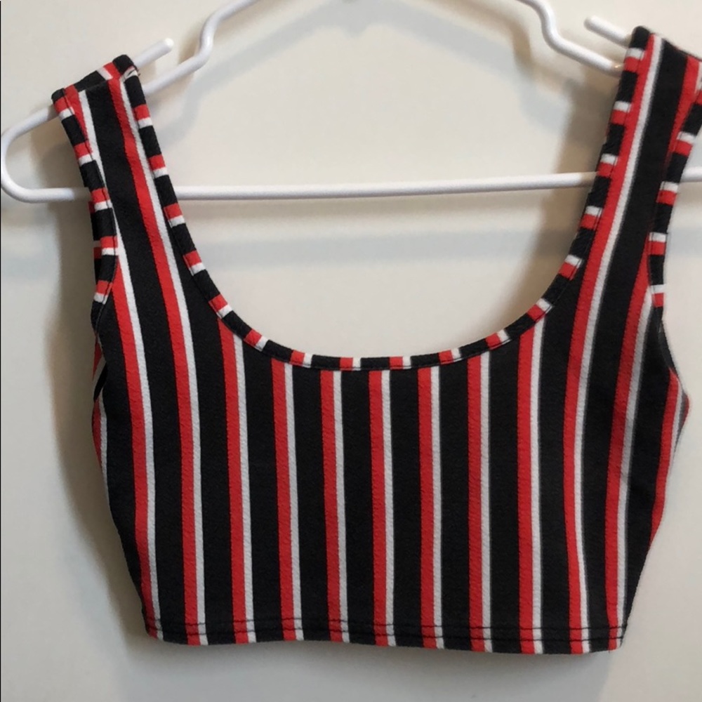 Striped crop top